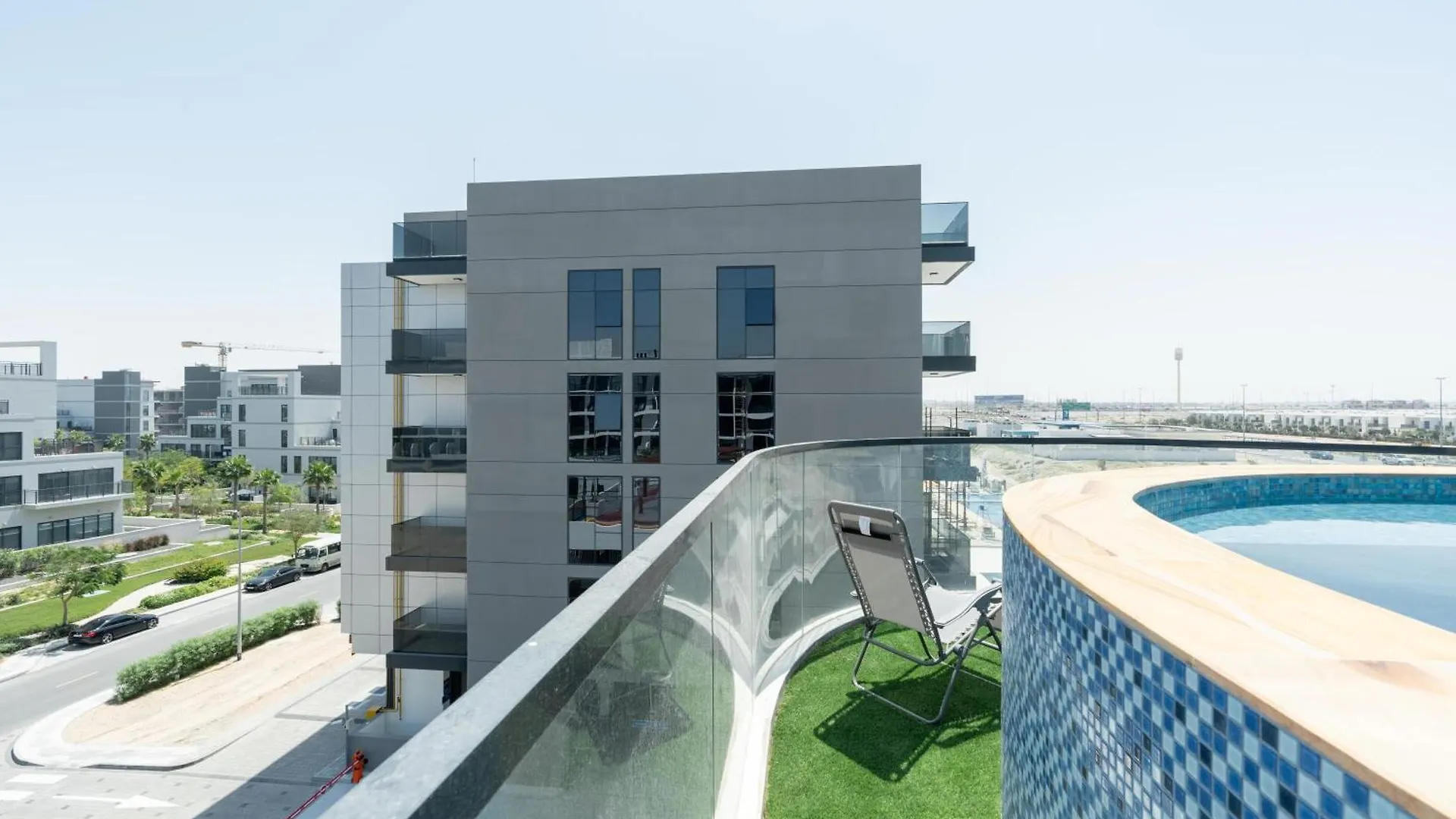 Modern 2Br With Private Pool At Samana Golf Avenue Studio City By Vibel Dubai 0*,  United Arab Emirates